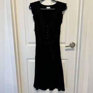 NWT Black Sunday Best Midi Exude Dress from Aritzia with crepe fabric. Size 4
